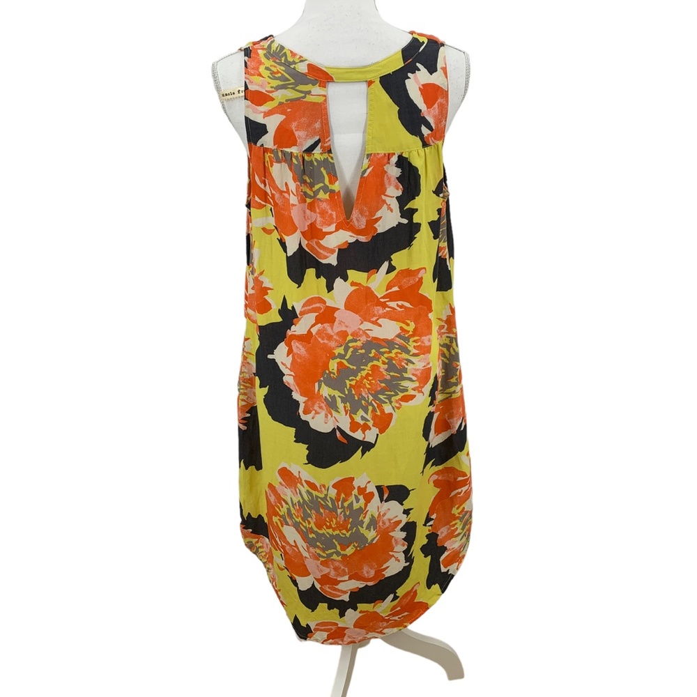 Uncle Frank Vibrant Bold Floral Sleeveless Shift Dress Sz M - Picture 3 of 14